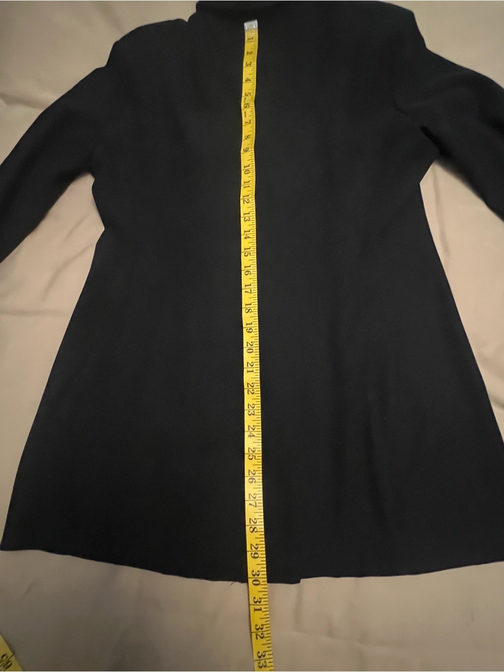 Black Button-Front Longline Jacket - Picture 5 of 6